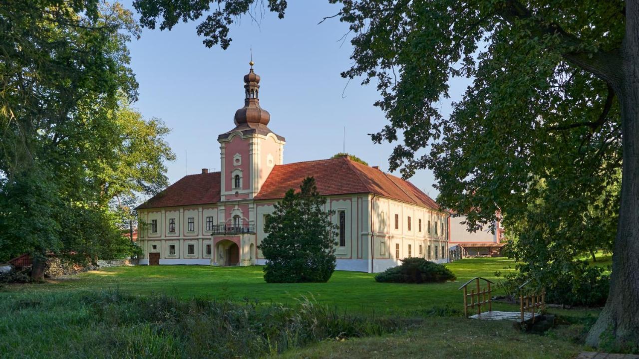 Penzion Zámek Lešany Netvořice Esterno foto