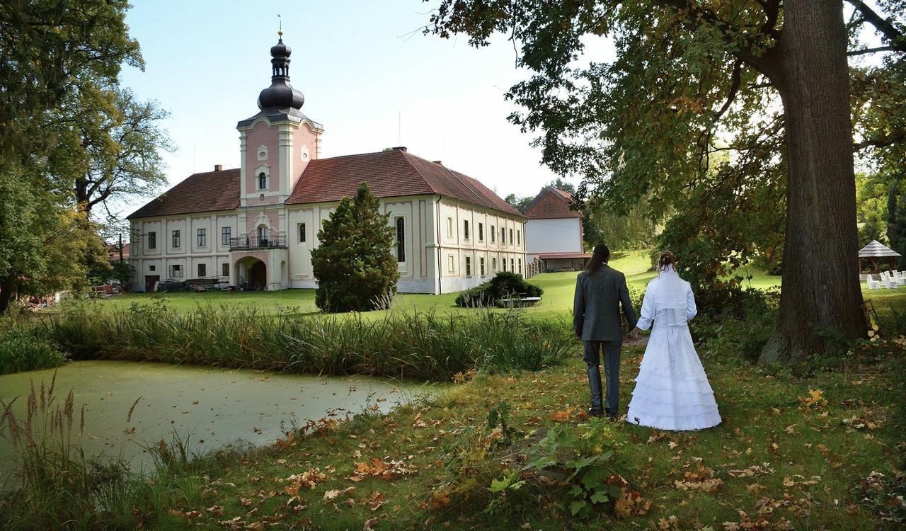 Penzion Zámek Lešany Netvořice Esterno foto